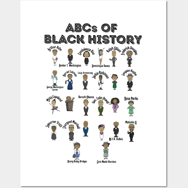 ABCs of Black History - Black History Wall Art by bonsauba